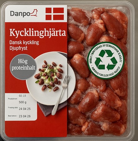 Kycklinghjärta 8 x 500 g